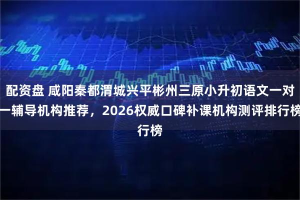 配资盘 咸阳秦都渭城兴平彬州三原小升初语文一对一辅导机构推荐，2026权威口碑补课机构测评排行榜